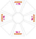 7.5' Dunkin Umbrella - White Top