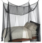 Nicamaka Casablanca - 4-Point BLACK Decor Bed Canopy