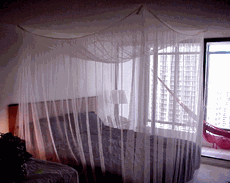 Nicamaka® Shenzhen 4 Point Functional Mosquito Net With Sewn Panels KING-SIZ