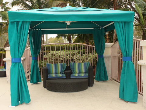 Fiberbuilt 10' x 10' Oceana Pavilion Event Tent w/ Sunbrella Top
