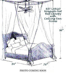 Nicamaka Key Largo Bed Canopy with Ceiling Fan Access - Fits King Sized Beds